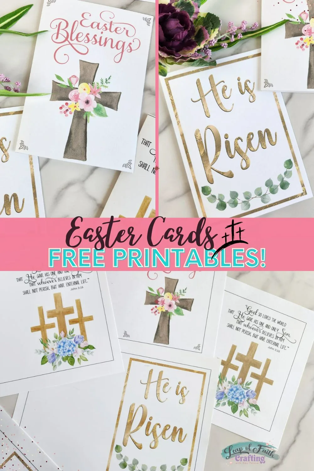 FREE Printable Religious Easter Card 3 Designs 
