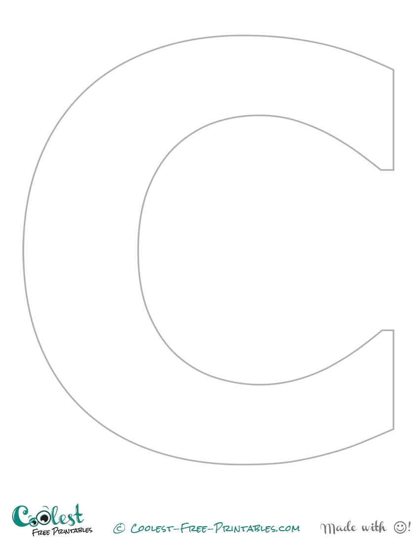 Free Printable Large Capital Letters