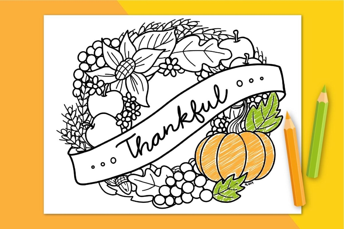 Free Printable Coloring Pages Thanksgiving