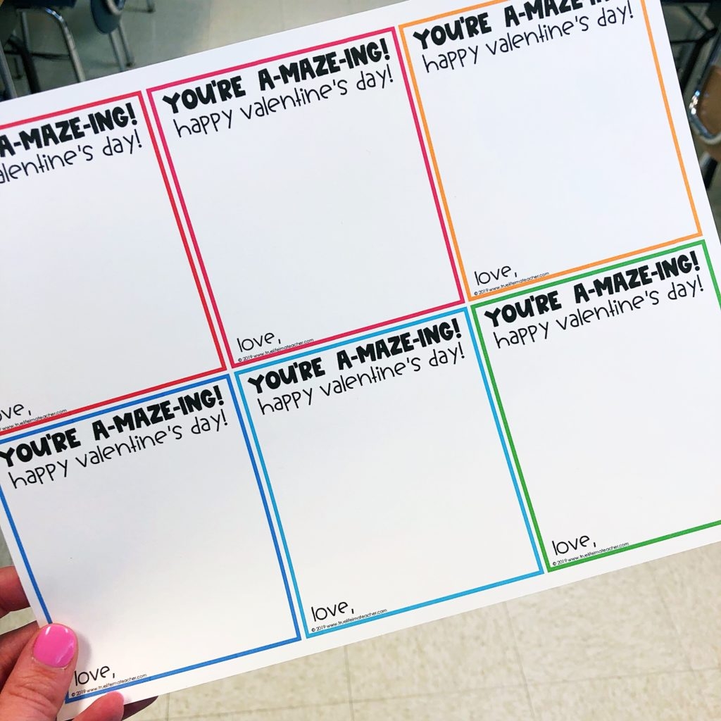 Teacher Valentine Free Printable Cards