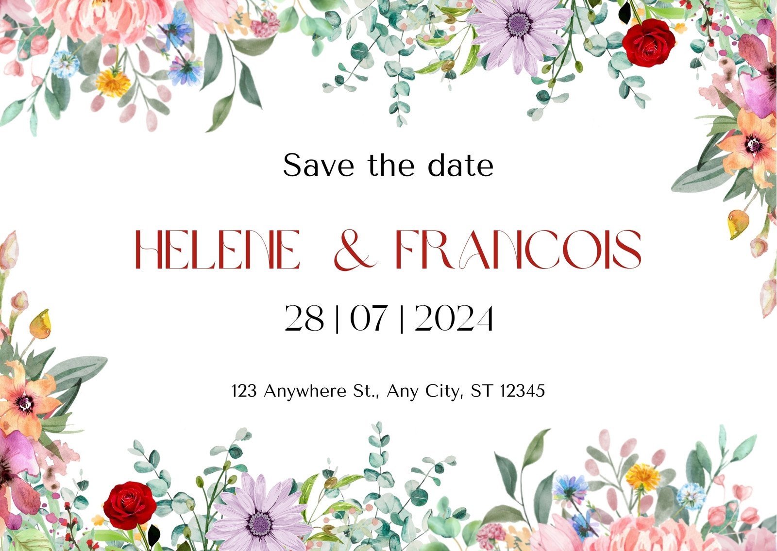 Free Save The Date Card Templates To Edit And Print Canva