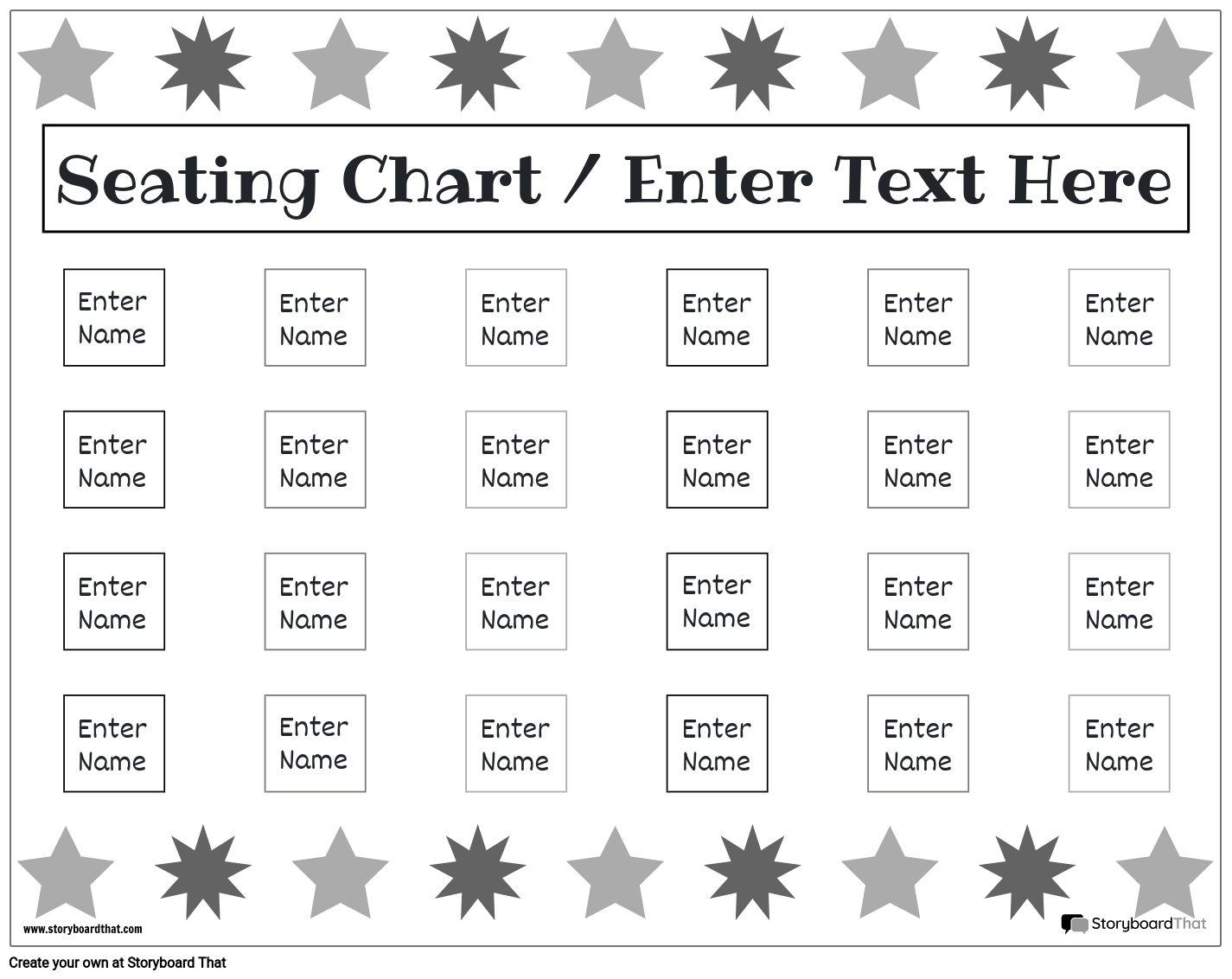 Free Printable Seating Chart