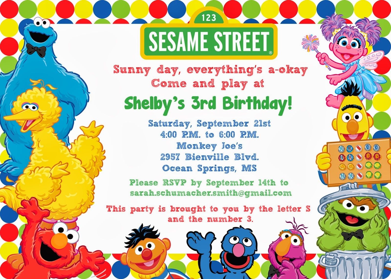 Elmo Party Invitations Free Printable