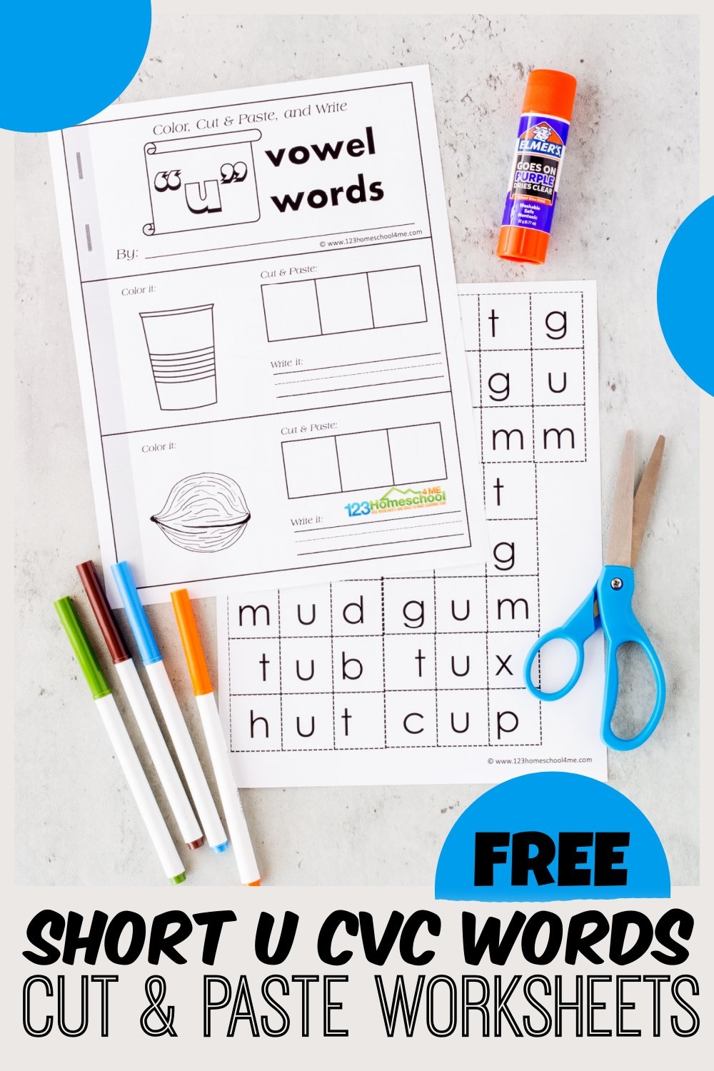 Short U Free Printables