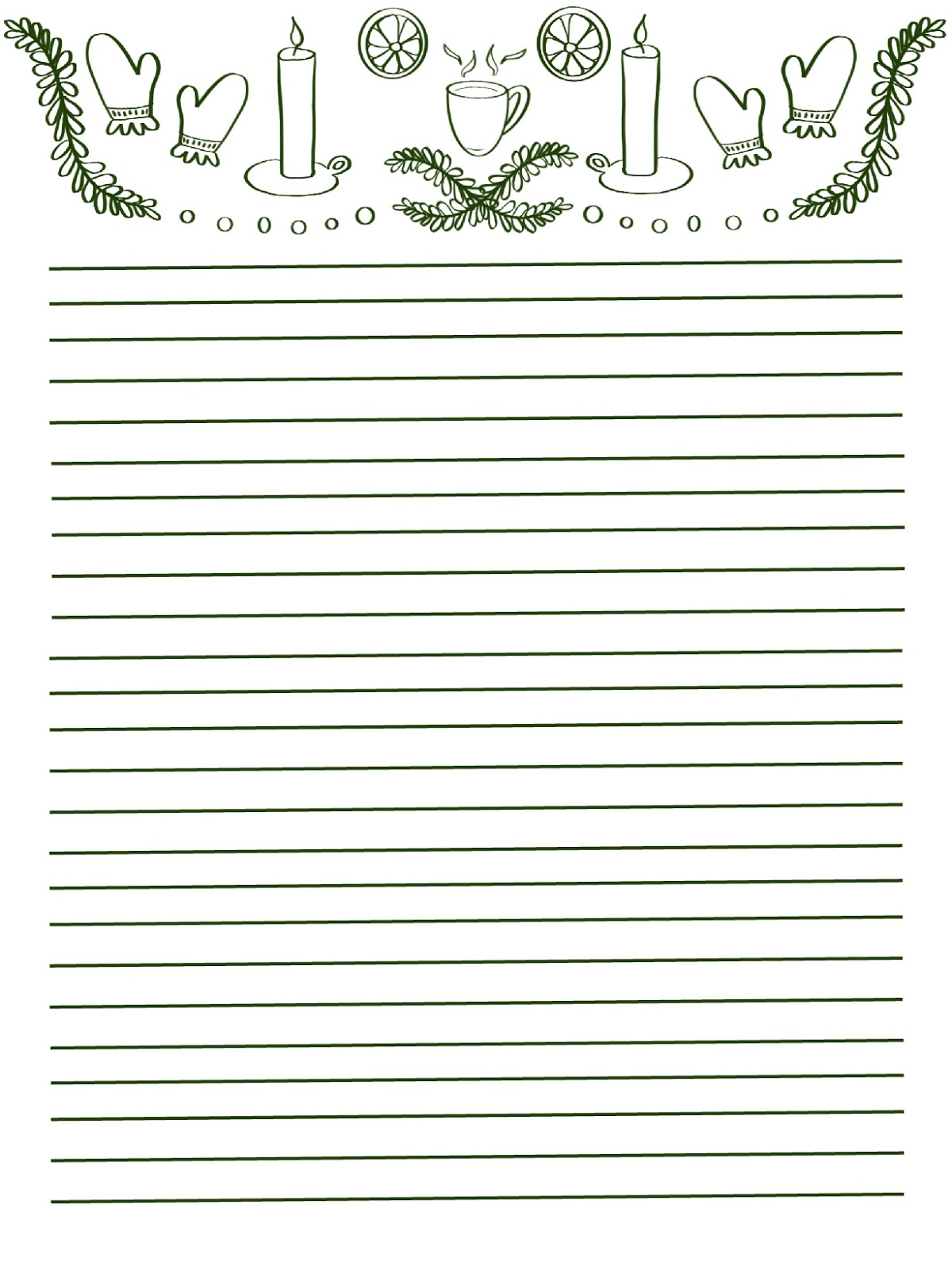 Free Printable Lined Stationary