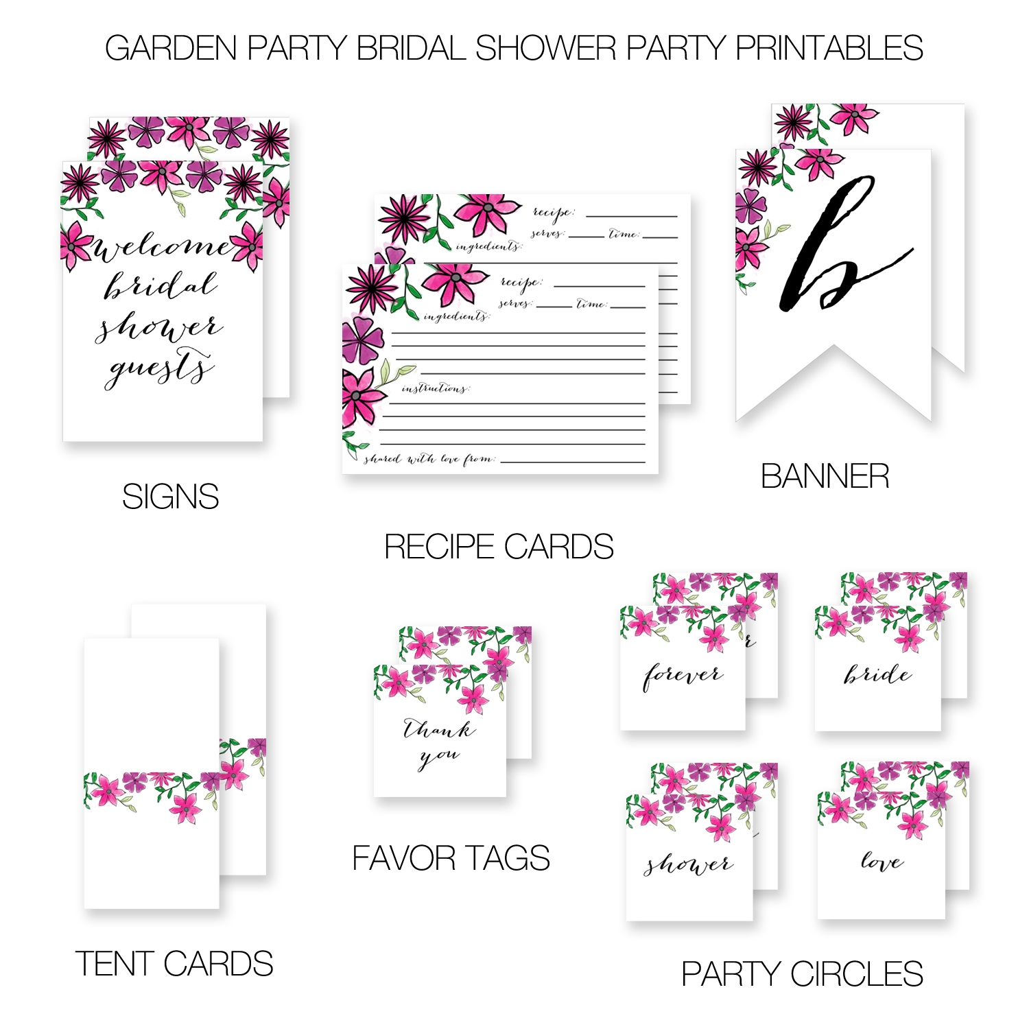 Garden Party Bridal Shower Kristi Murphy DIY Blog