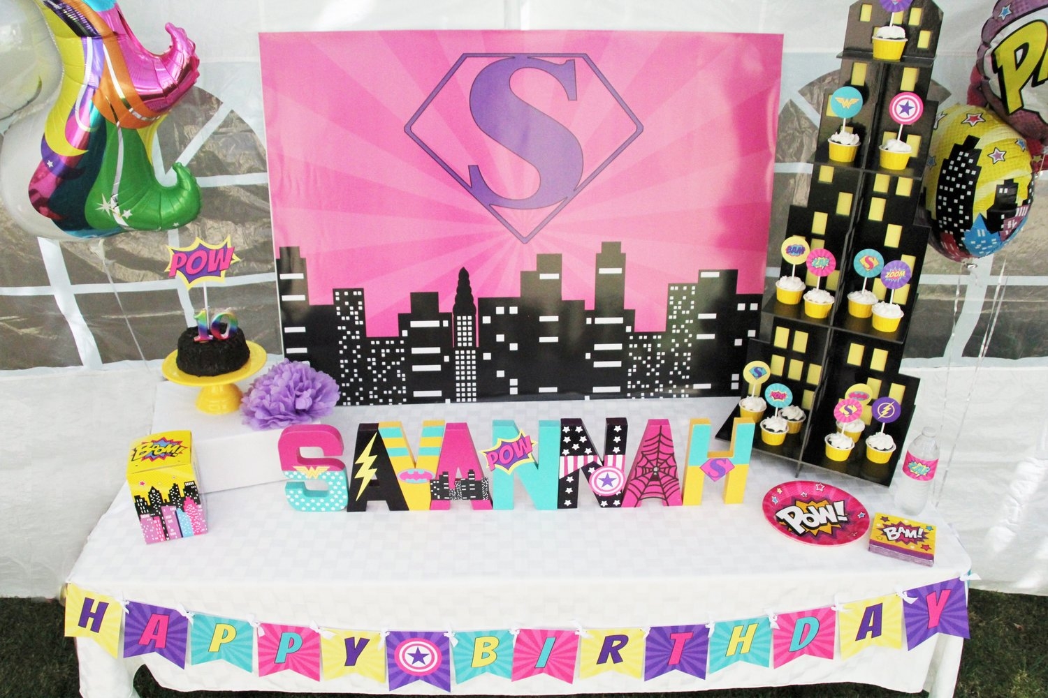 Girl Superhero Birthday Party Invitation Editable Printable Digital File 5M Creations Blog