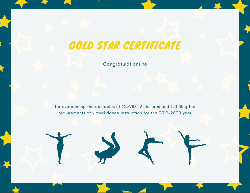 Free Printable Dance Award