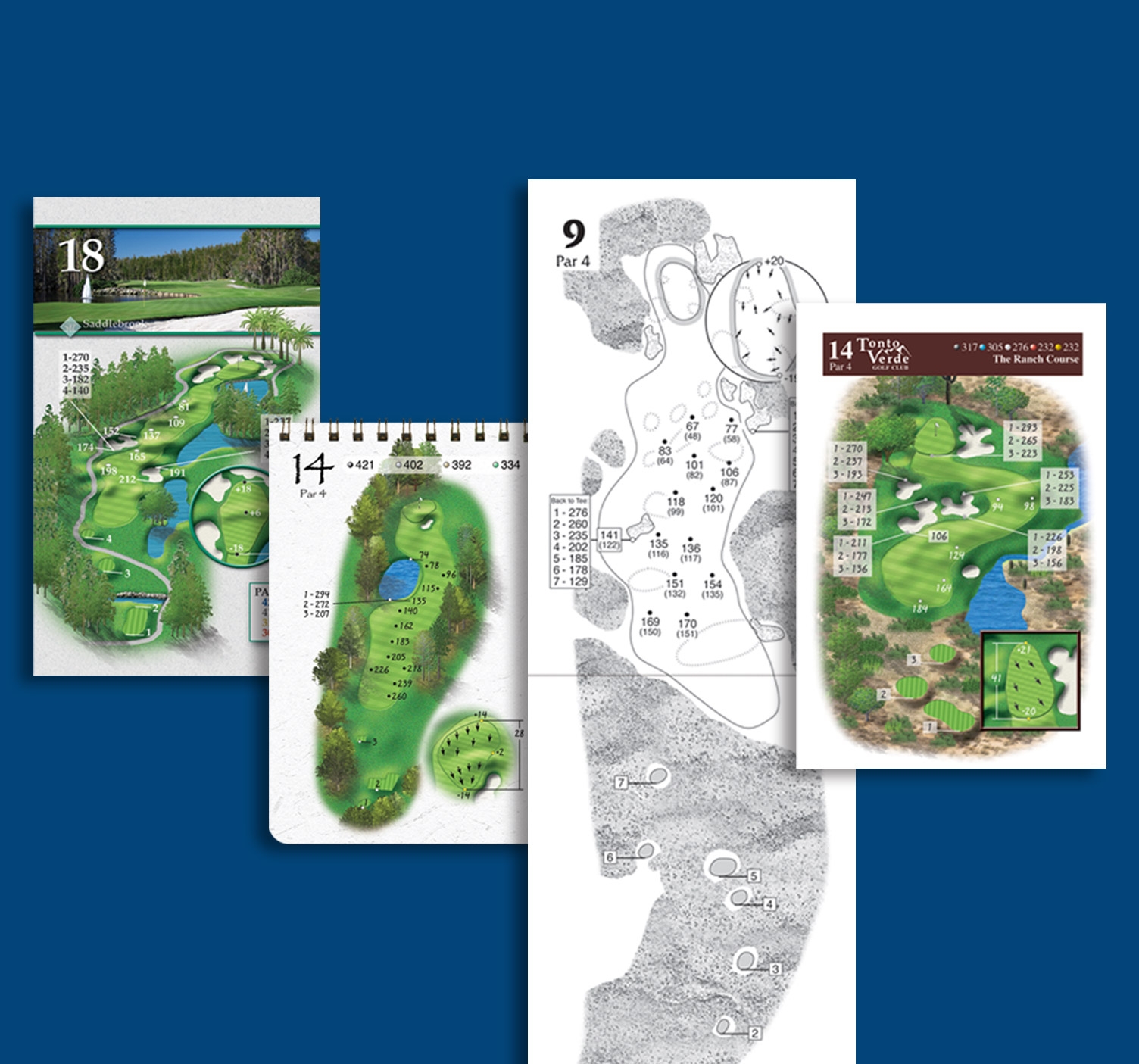 Golf Yardage Books Fore Better Golf