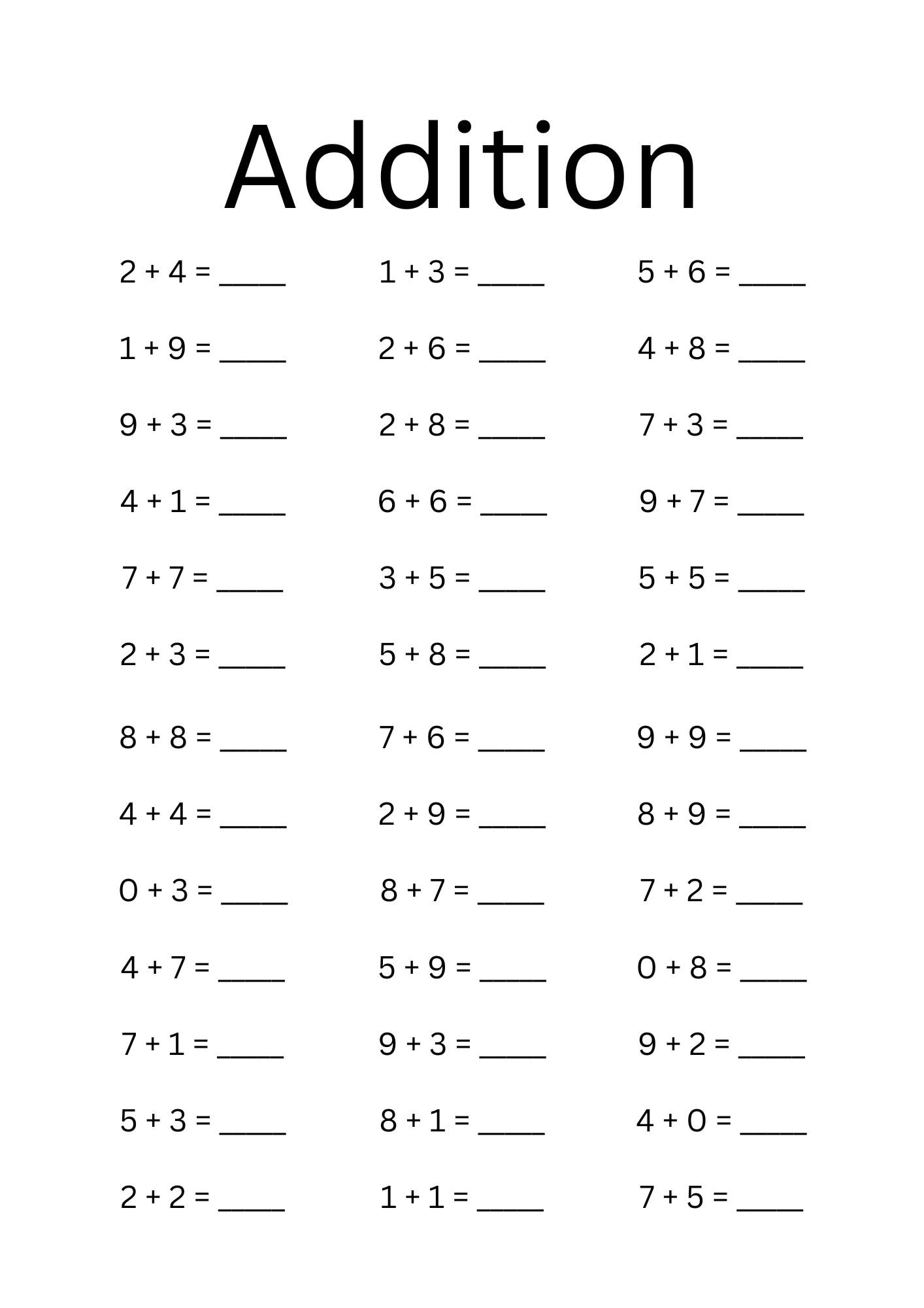 Free Printable Montessori Math Worksheets