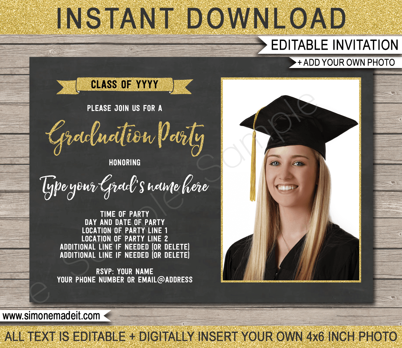 Free Graduation Invitation Templates Printable