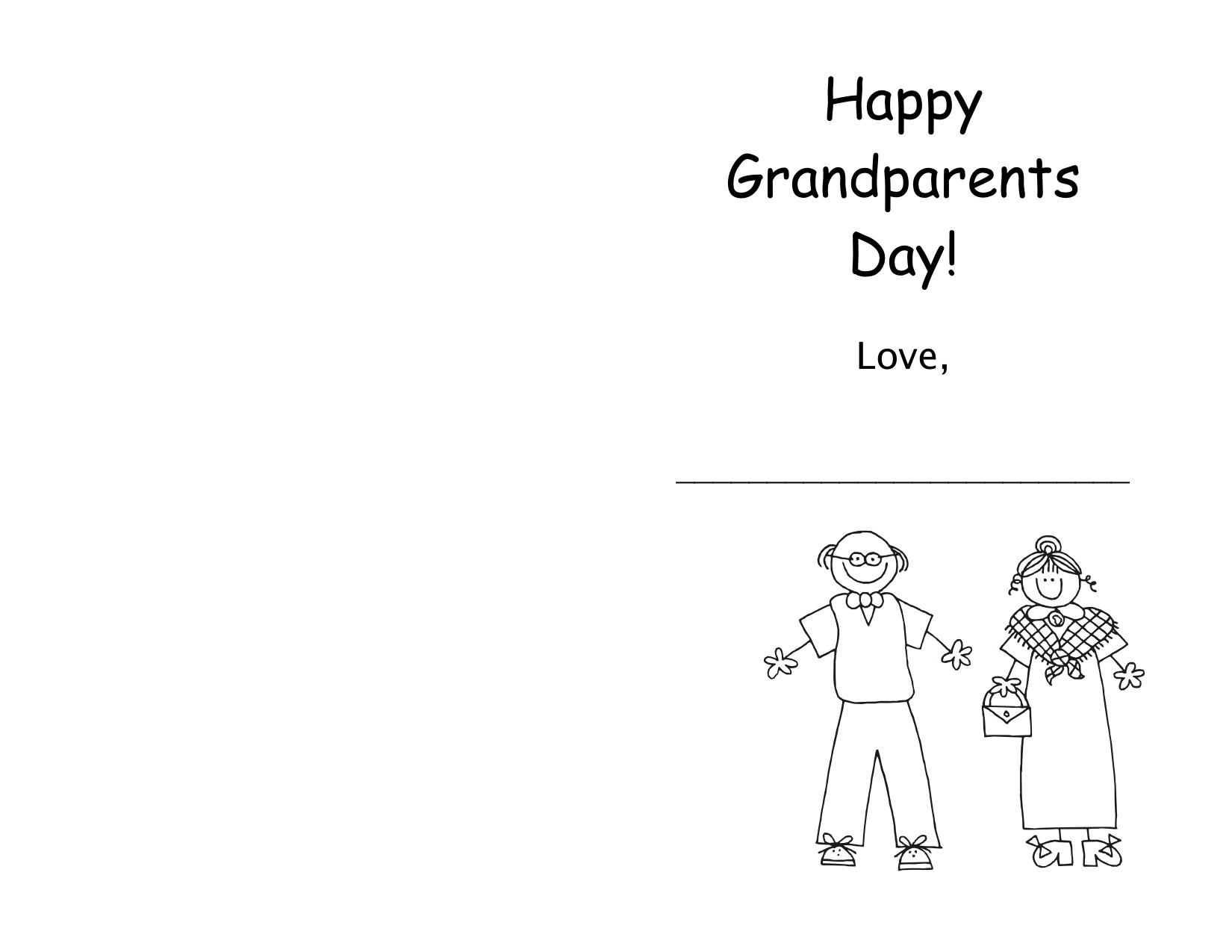 Grandparents Day Kindergarten Nana