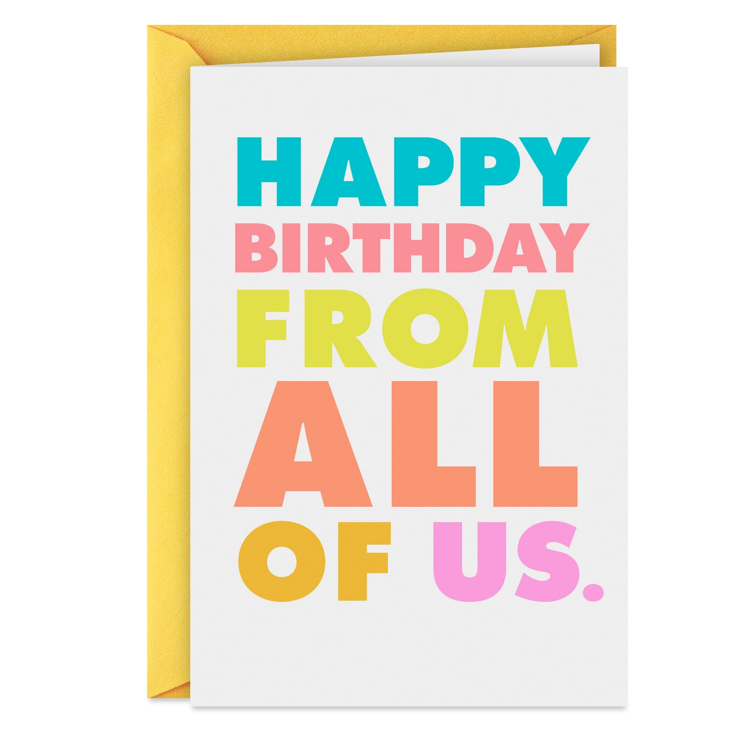 Group Gift Funny Birthday Card From Us Greeting Cards Hallmark