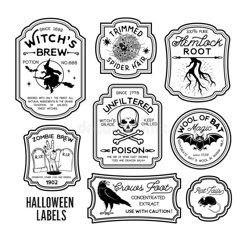 Halloween Bottle Labels Stock Illustrations 188 Halloween Bottle Labels Stock Illustrations Vectors Clipart Dreamstime
