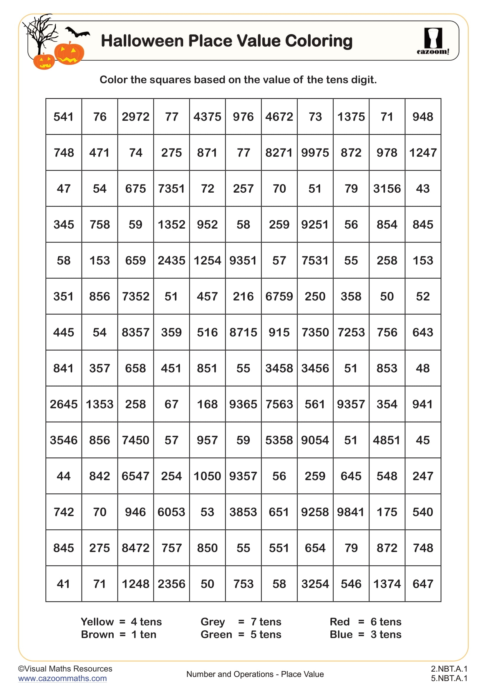 Halloween Math Worksheets Printable FREE Halloween Math Worksheets