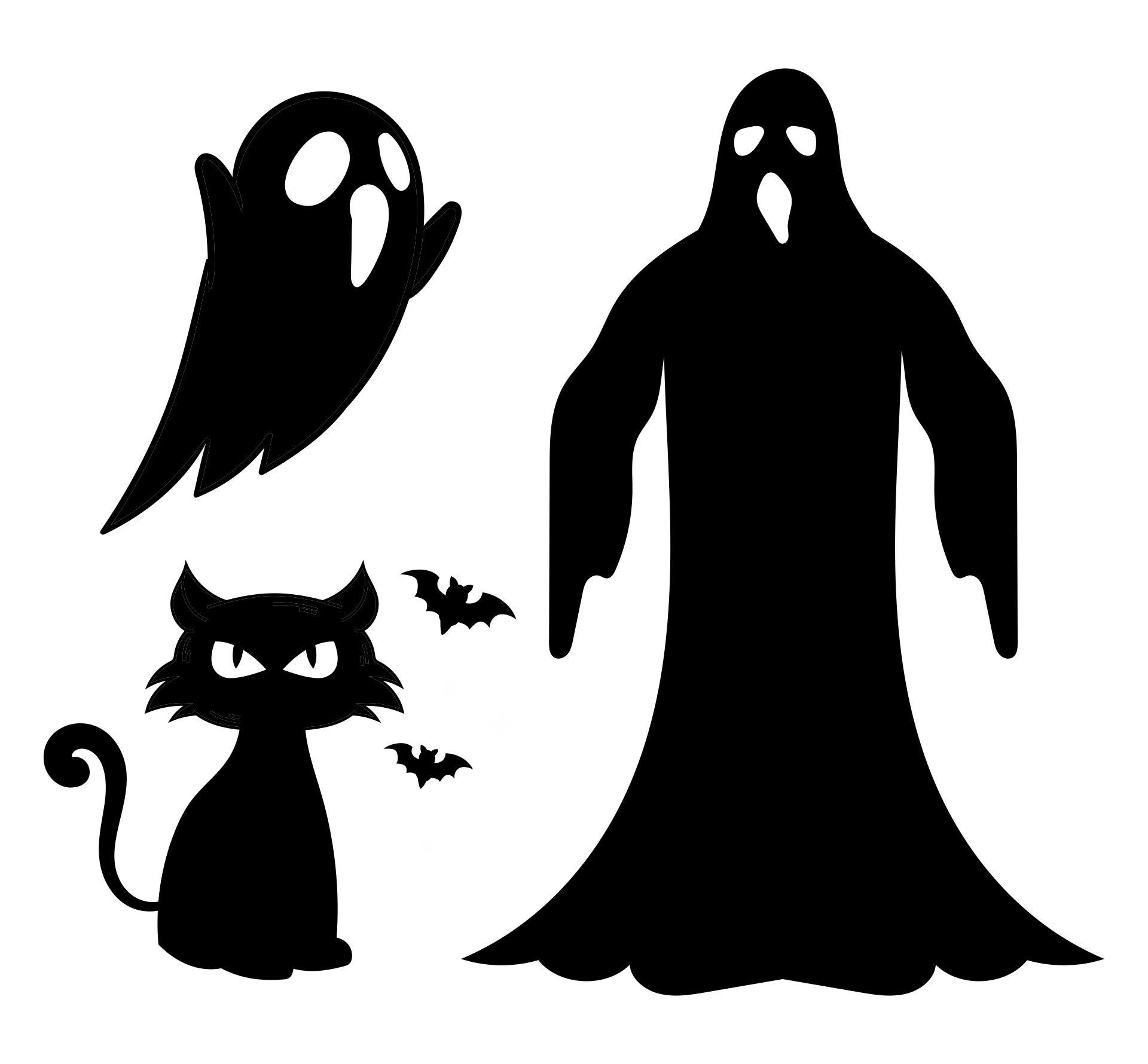 Halloween Window Silhouettes 15 Free PDF Printables Printablee