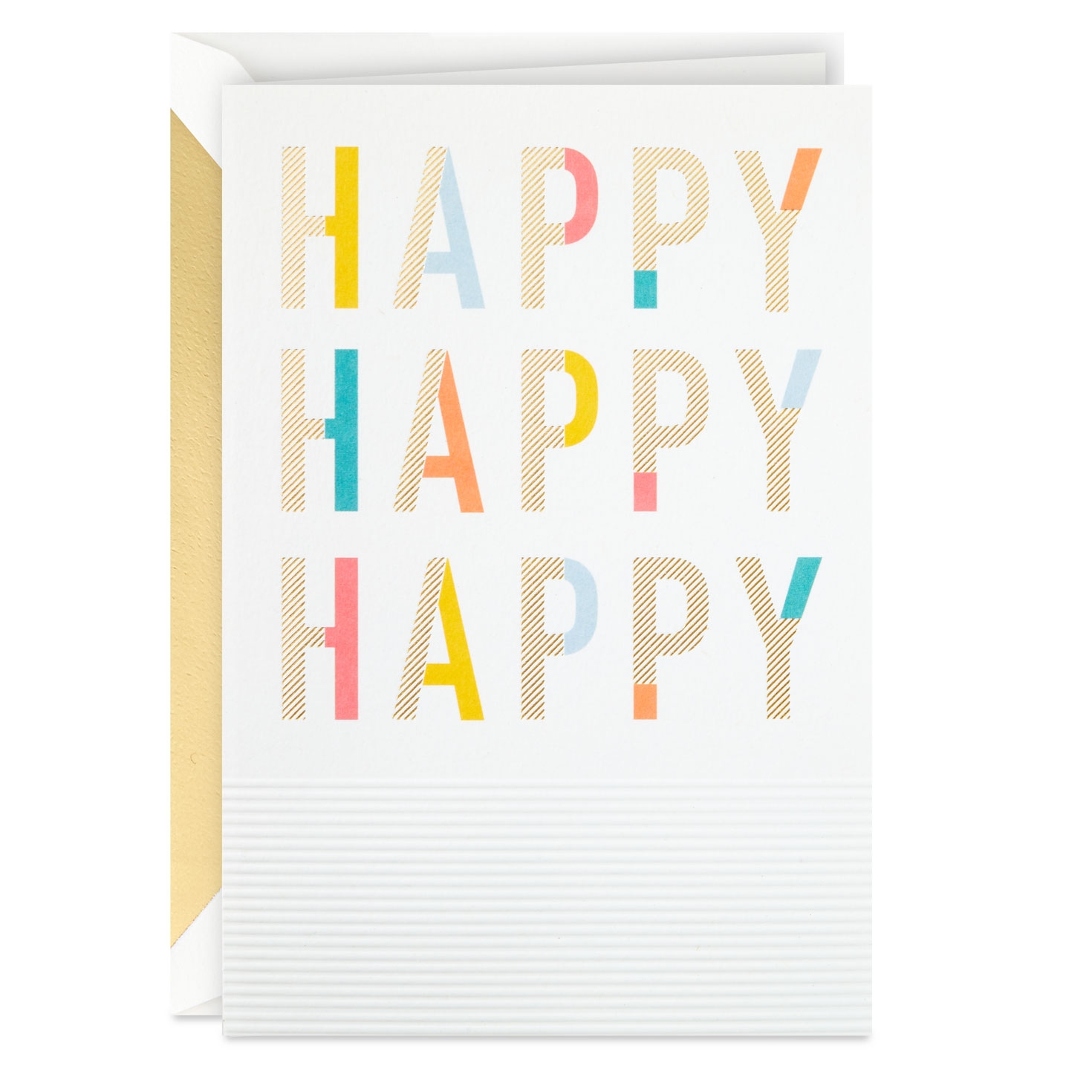 Happy Happy Happy Embossed Birthday Card Greeting Cards Hallmark