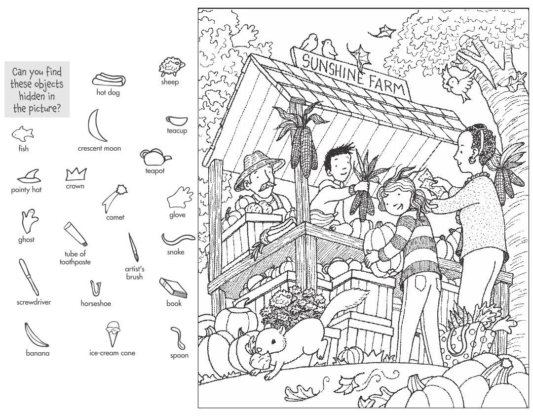 Free Printable Hidden Objects Sheets