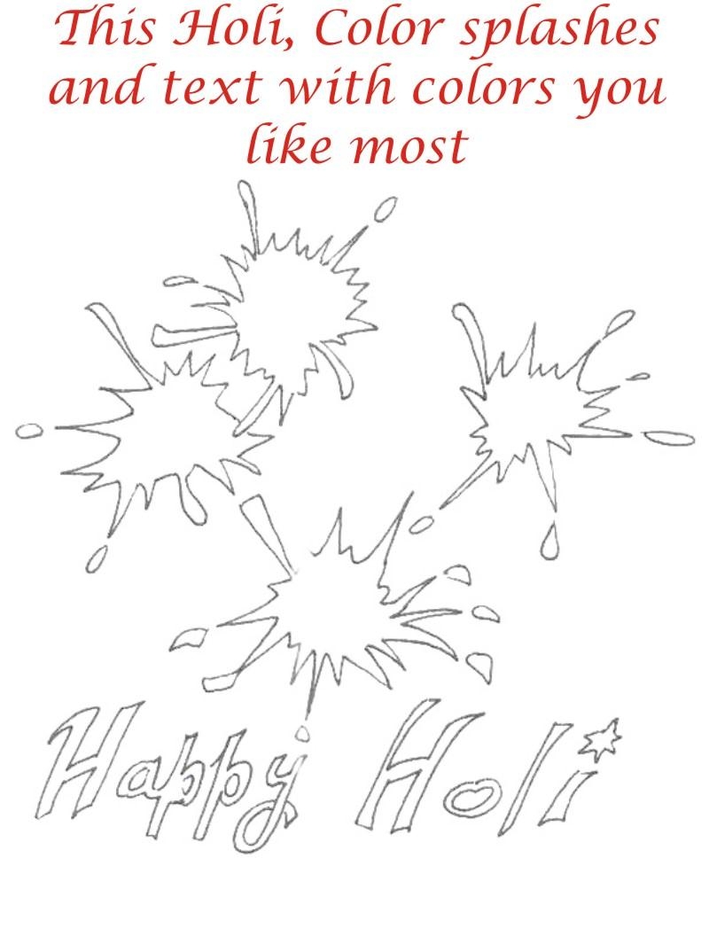 Free Printable Color Splash