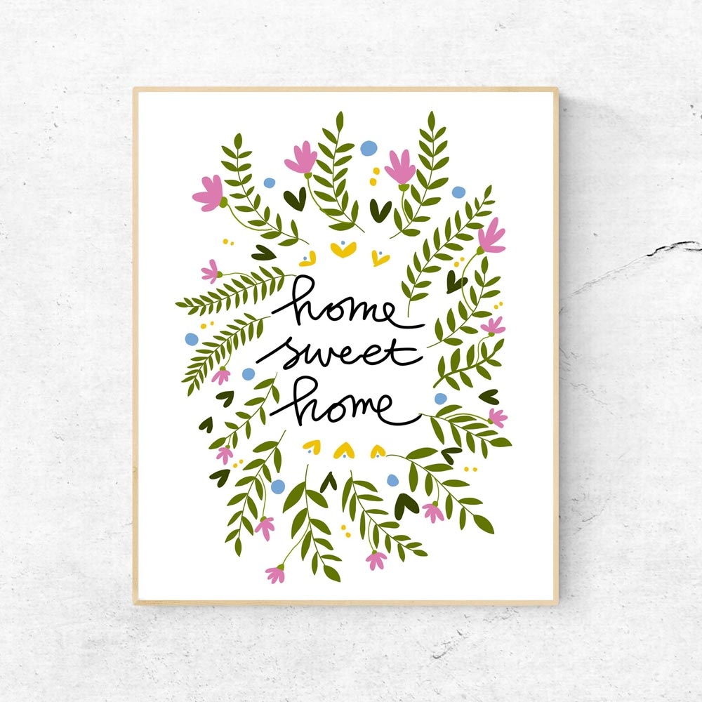 Home Sweet Home Printable Quote