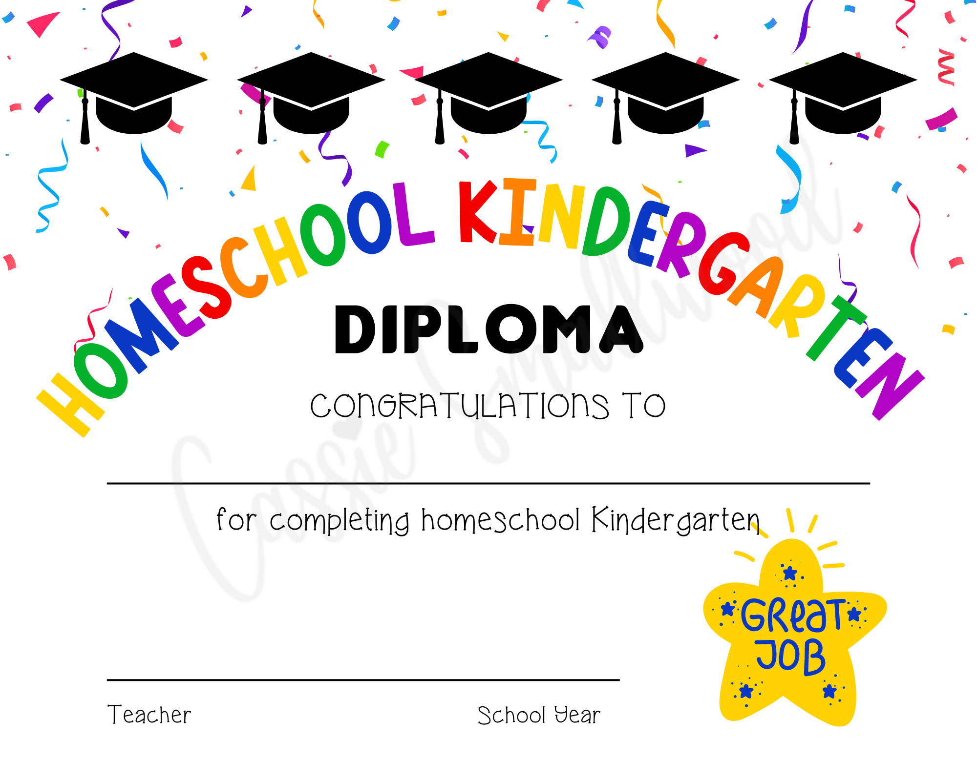 Free Printable Homeschool Diploma
