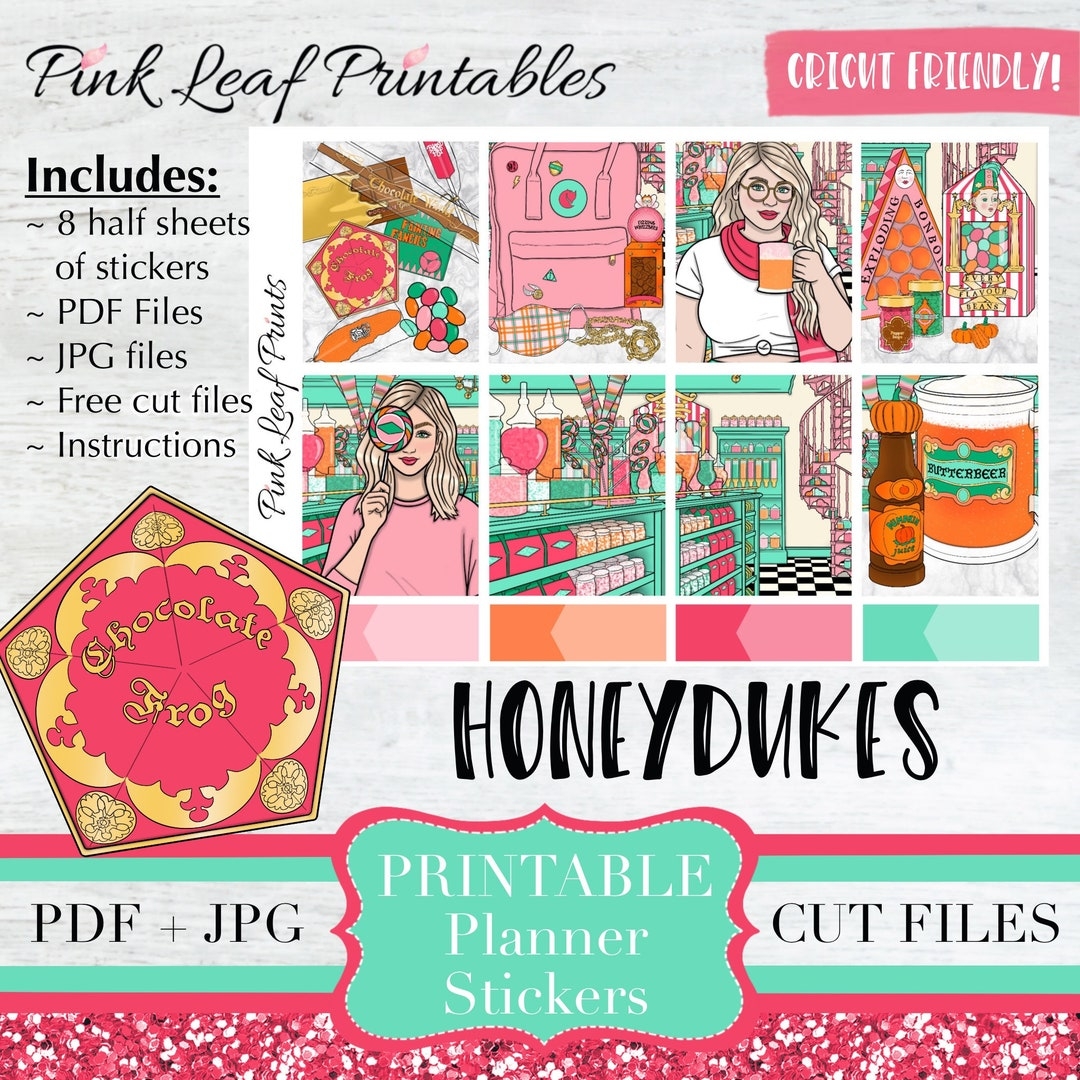Honeydukes Printable Planner Stickers Digital Download Etsy