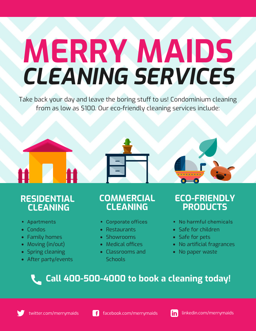 Free Printable House Cleaning Flyers