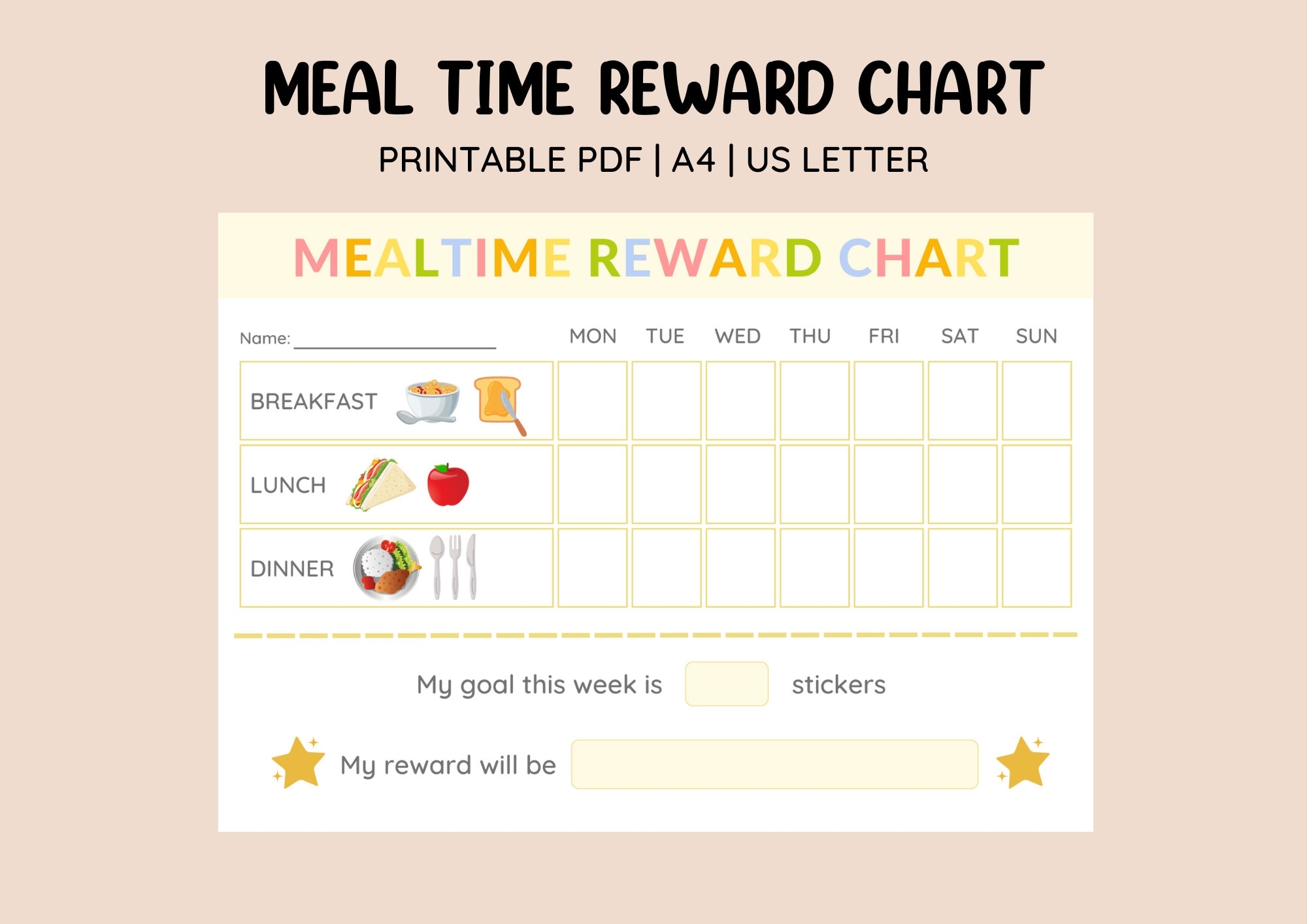 Incentive Template Chart Etsy