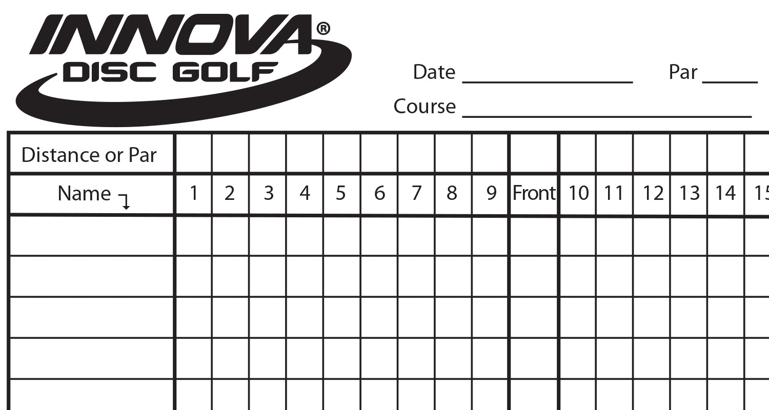 Free Printable Mini Golf Scorecard