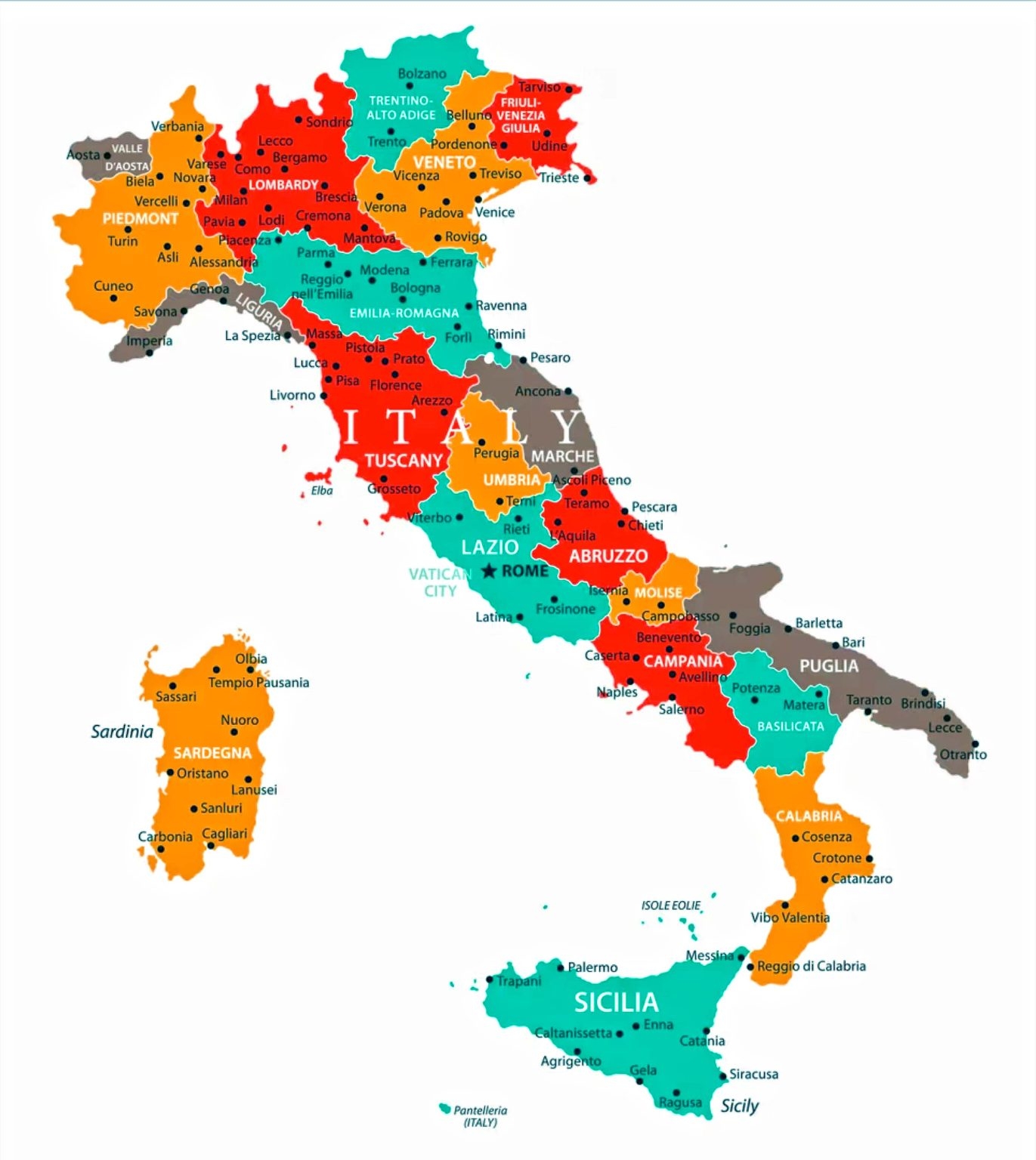 Free Printable Maps Of Italy