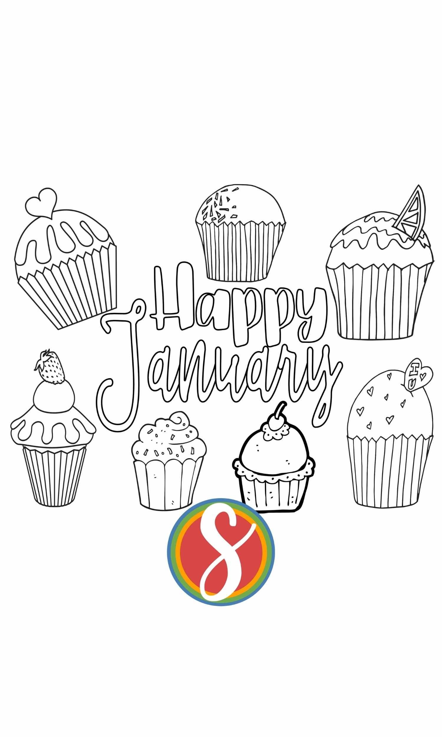 Free Coloring Printables For January