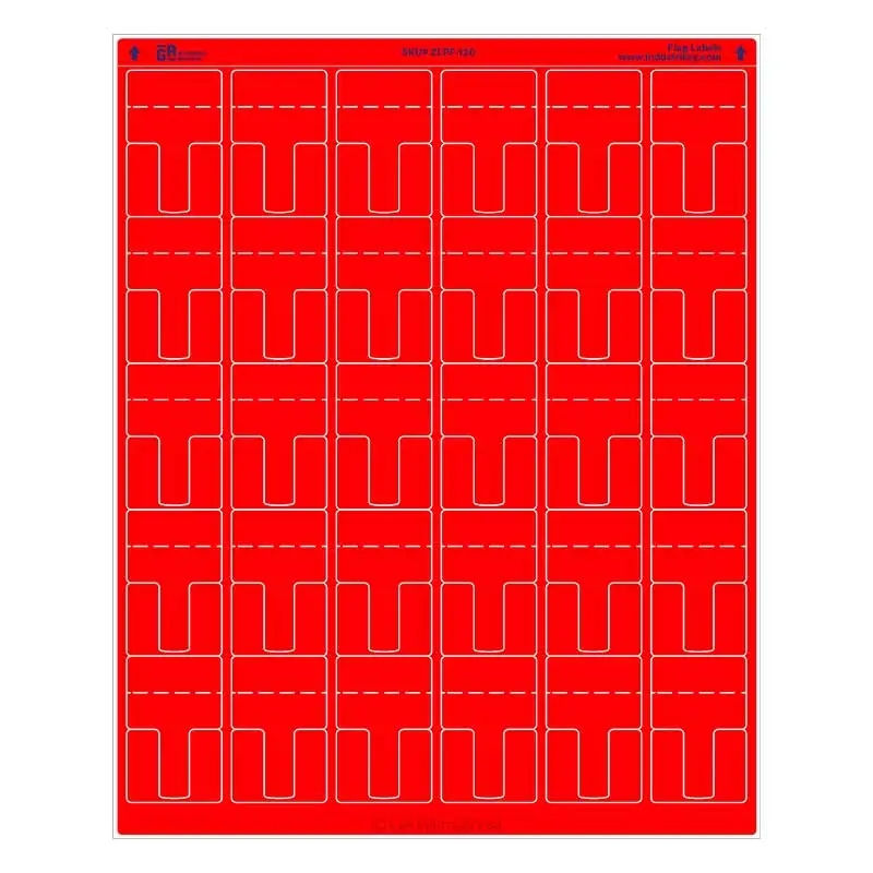 Laser Flag Labels For Wires And Cables 1 25 X 2 ZLPF 120 IndustriTAG By GA International