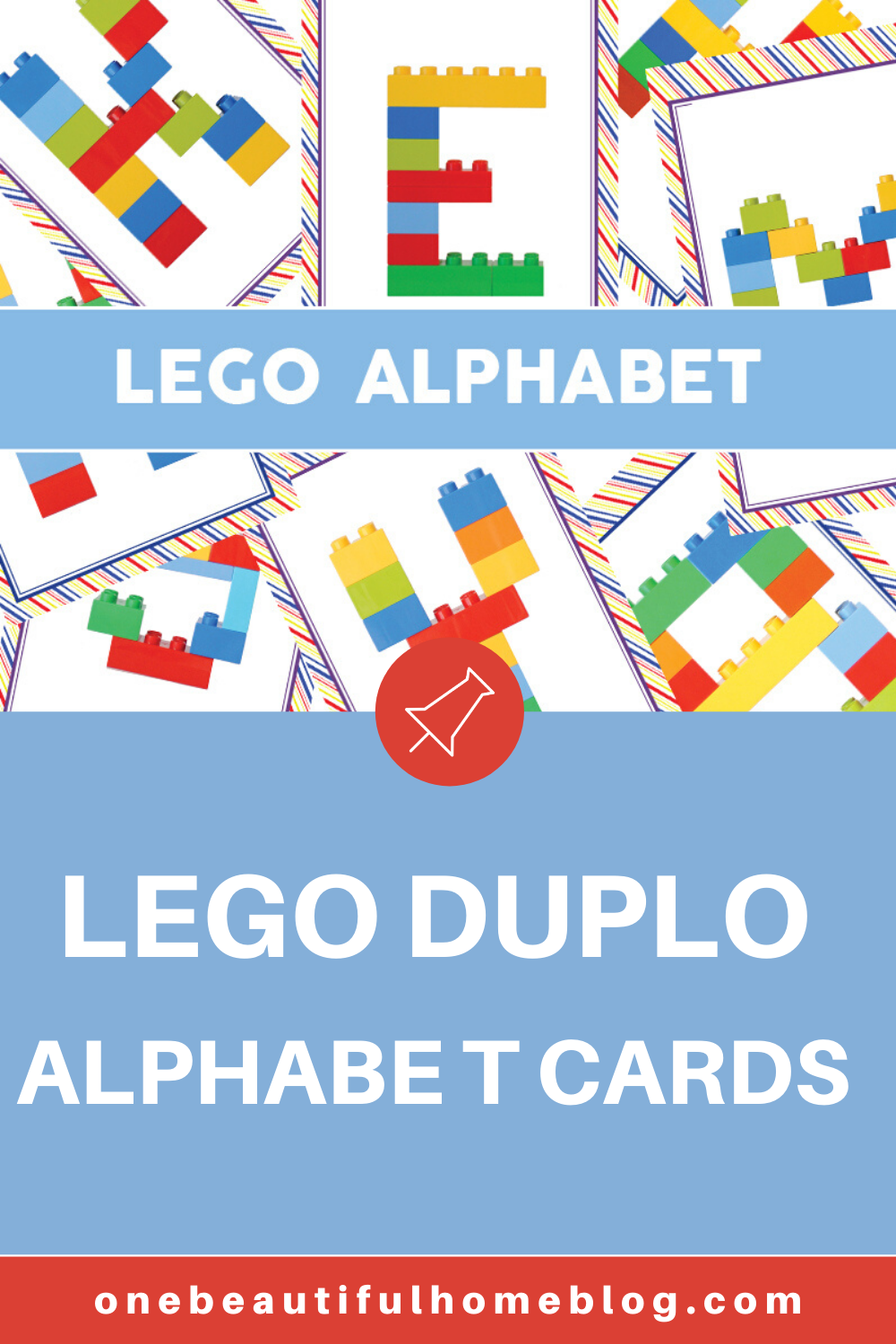 Lego Duplo Alphabet Cards Freebie One Beautiful Home
