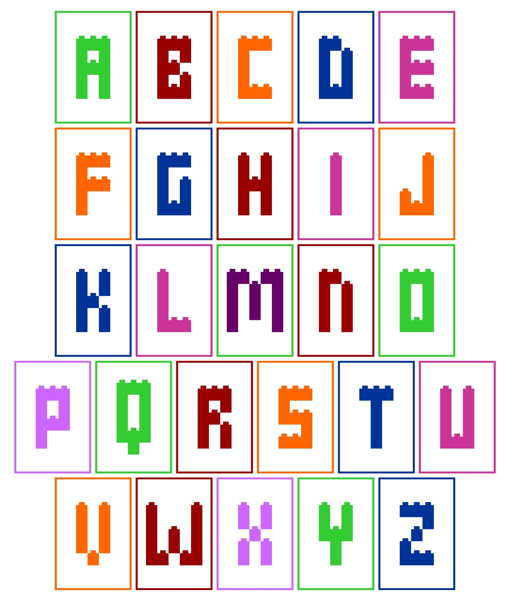 LEGO Letters 10 Free PDF Printables Printablee