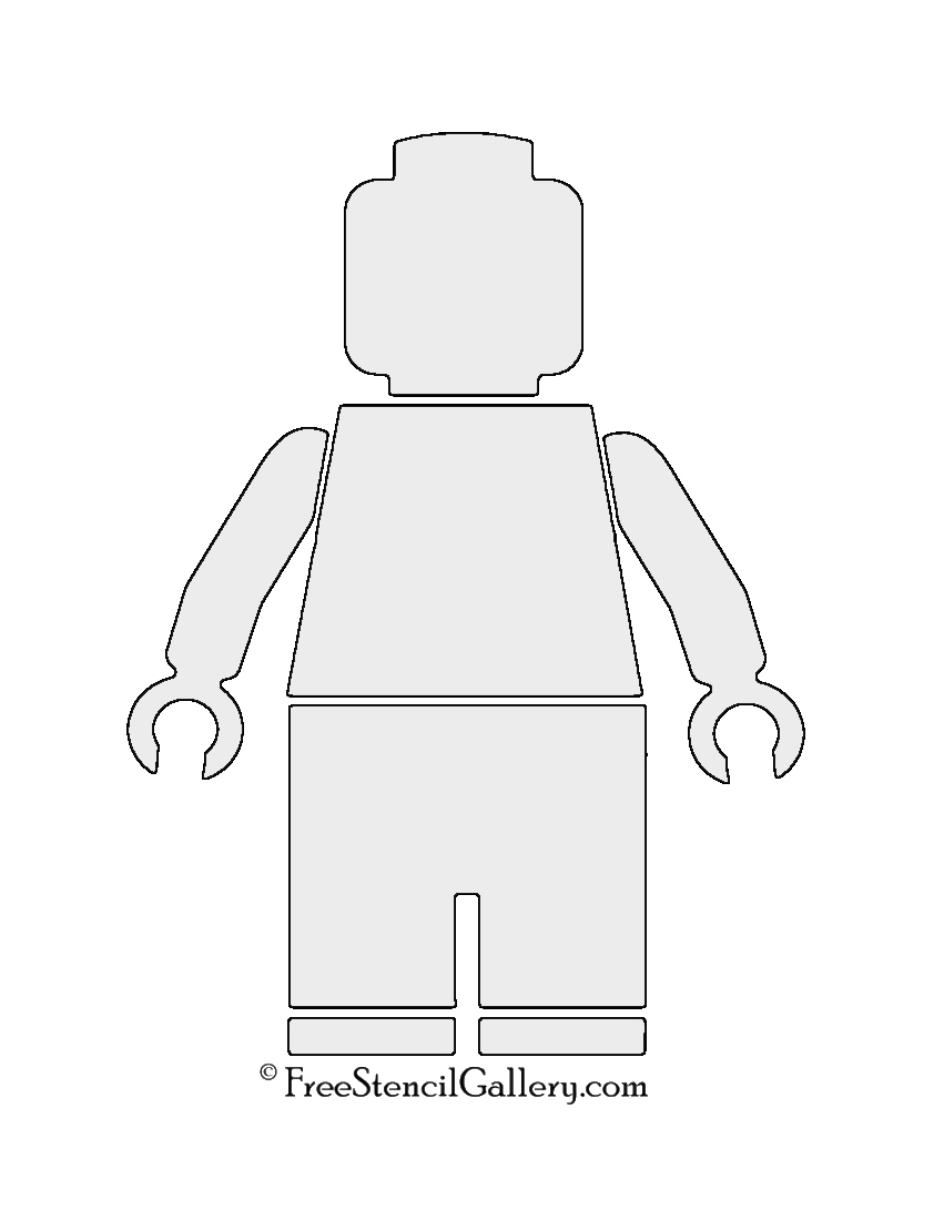 Lego Man Stencil Free Stencil Gallery