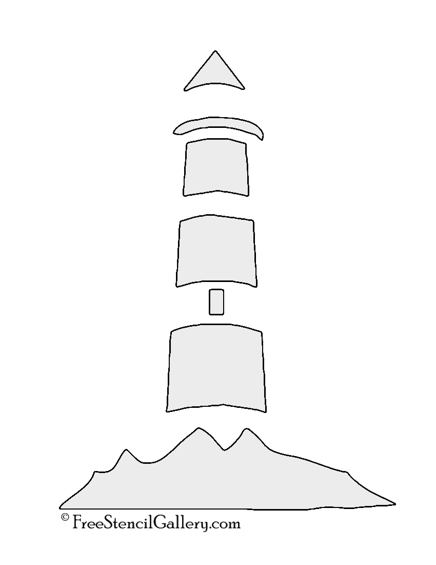 Lighthouse Stencil Free Stencil Gallery