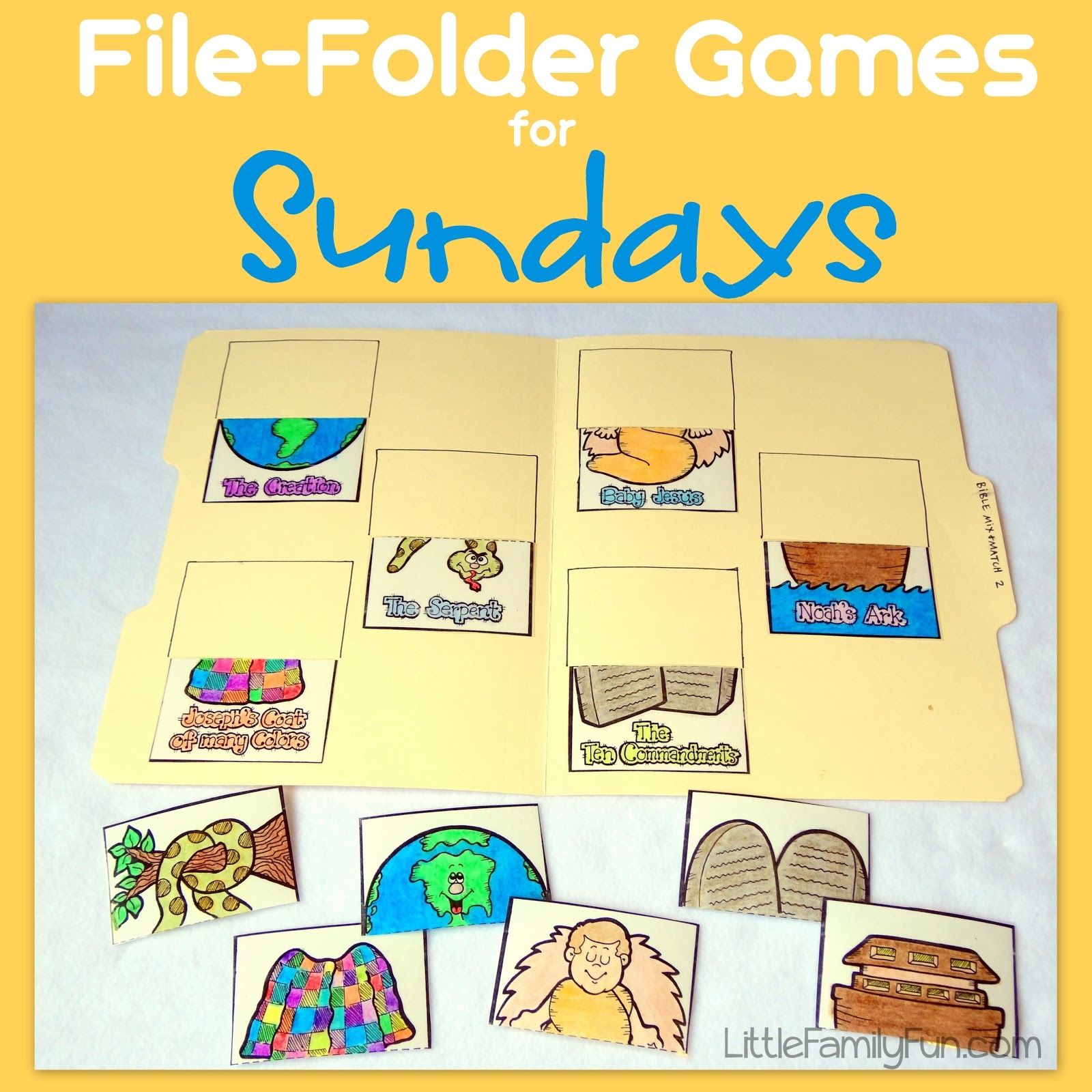 Little Family Fun File Folder Games Sundays