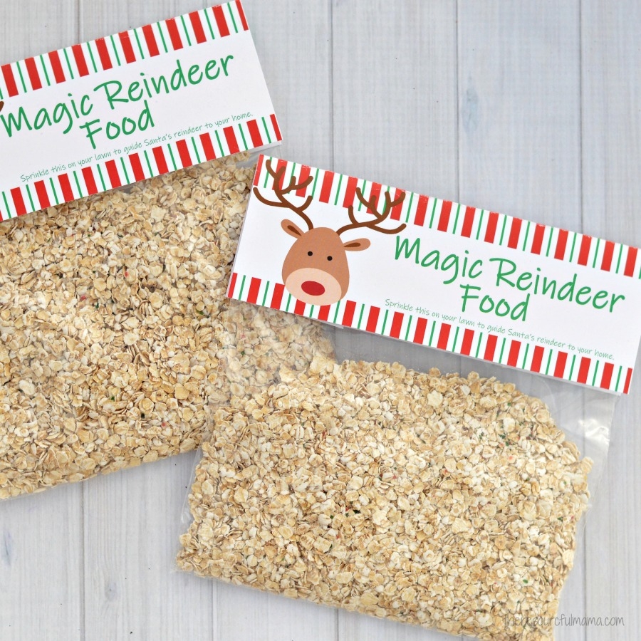 Reindeer Food Tags Printable Free
