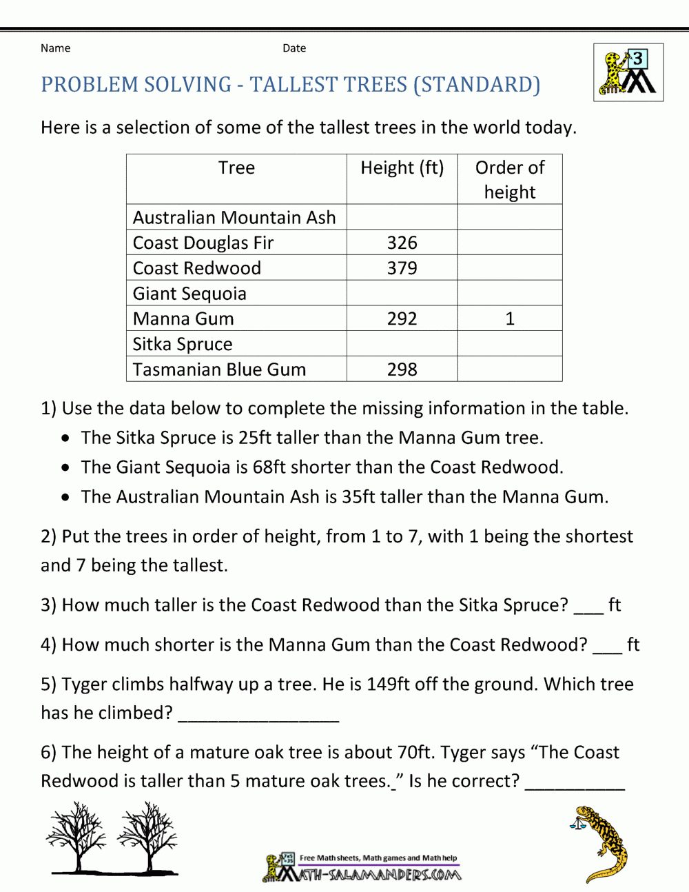 Math Word Problems For Kids
