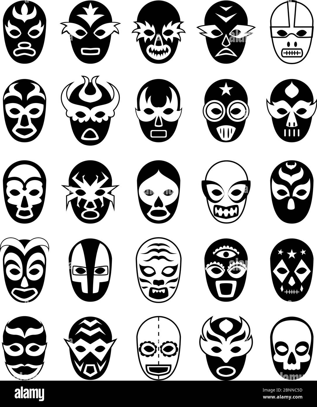 Mexico Wrestling Mask Cut Out Stock Images Pictures Alamy
