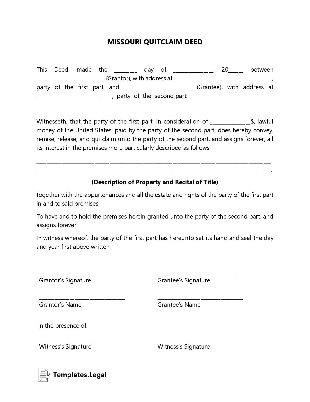 Free Printable Beneficiary Deed