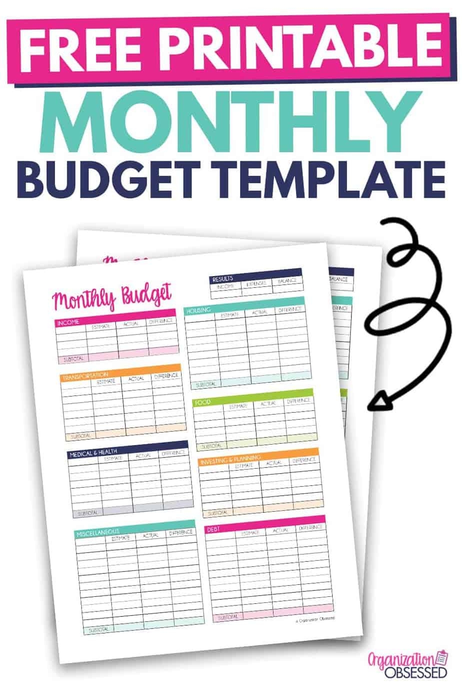 Budget Planner Printables Free