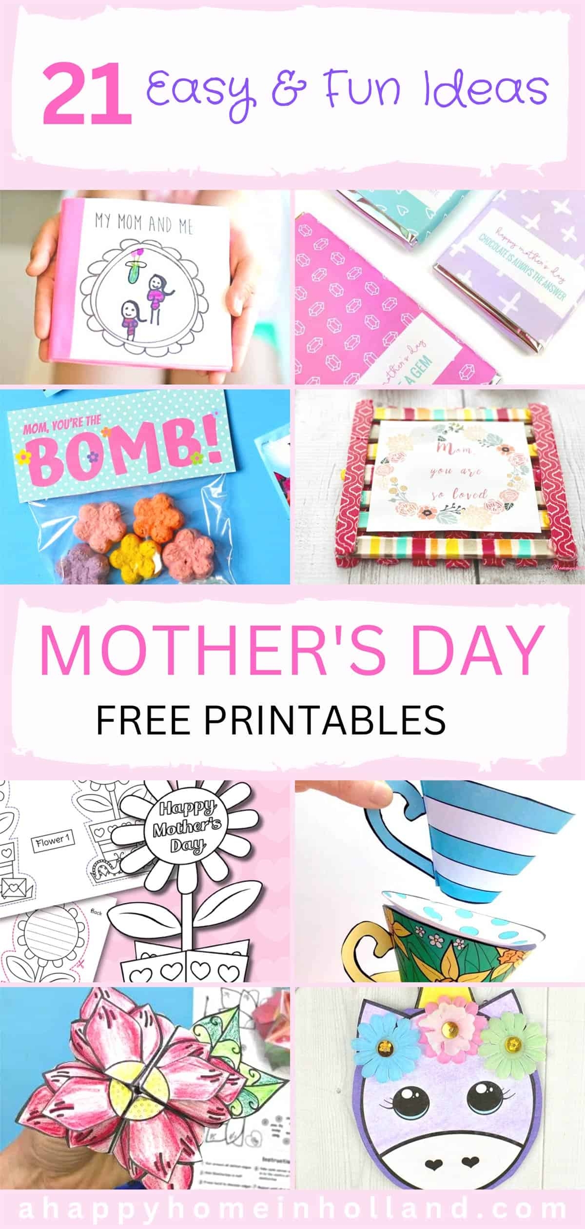 Mother s Day Free Printable Gifts Cards Easy DIY Ideas
