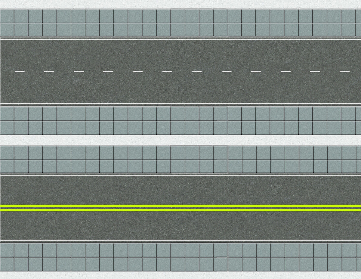 N Scale City Road And Street Model Train Scenery Sheets 5 Seamless 8 5x11 EBay