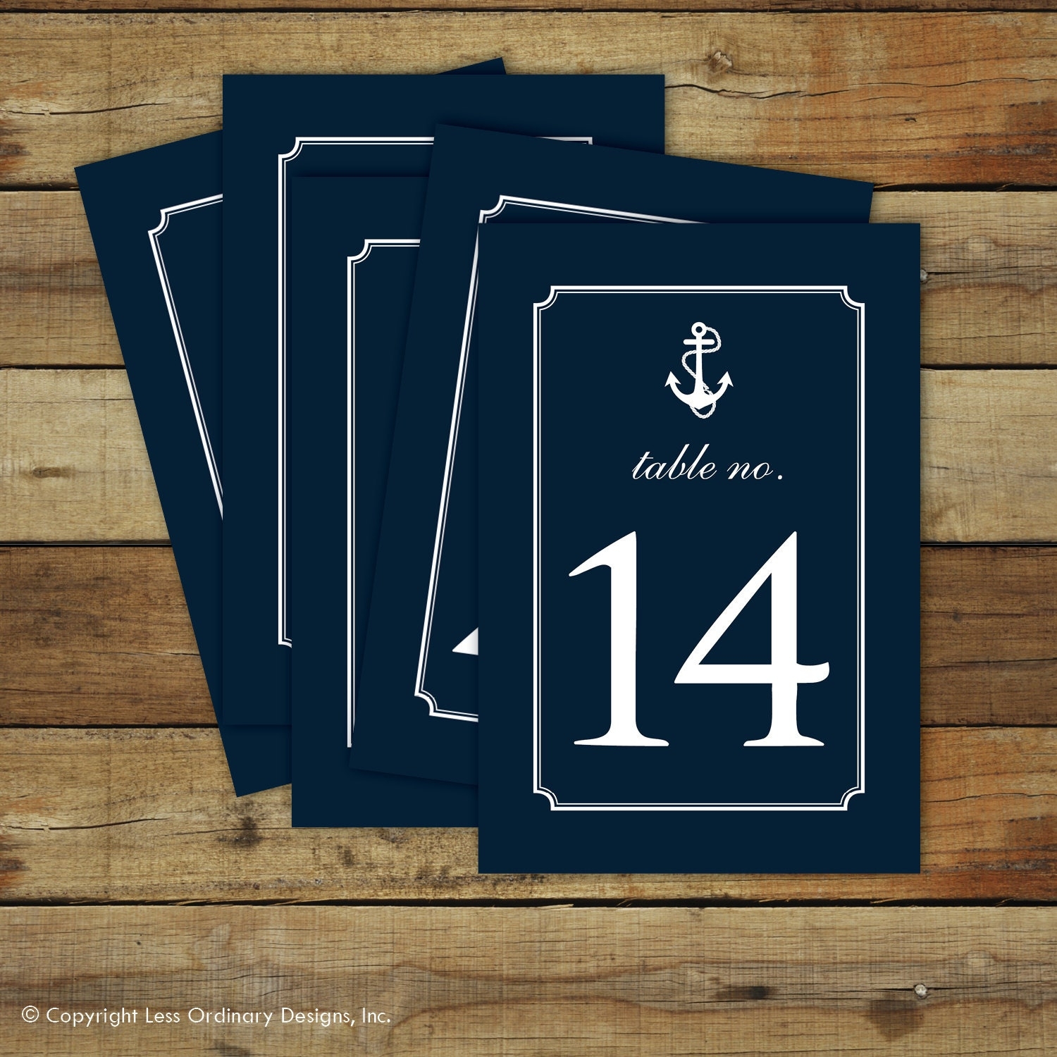 Nautical Table Numbers Etsy