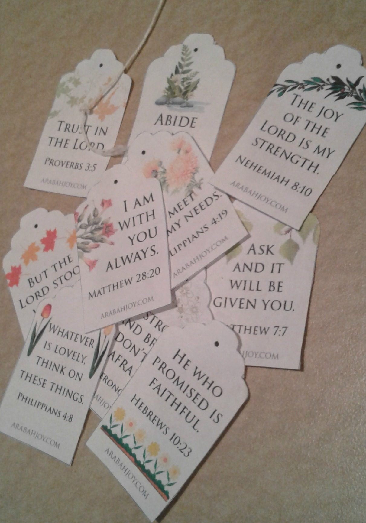 Free Mini Scripture Printable