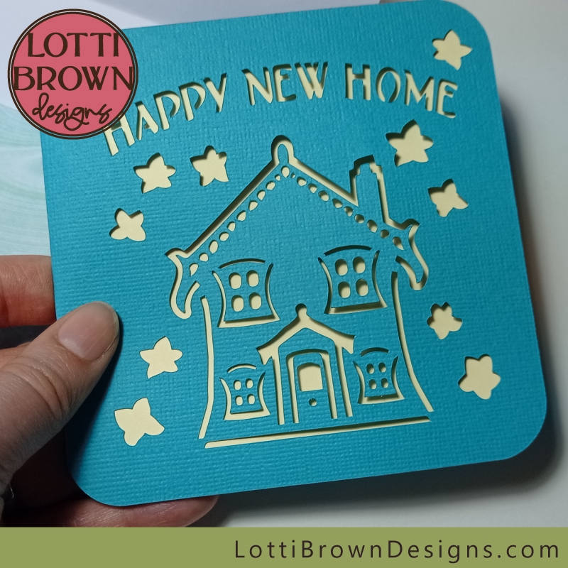 New Home Card SVG Template