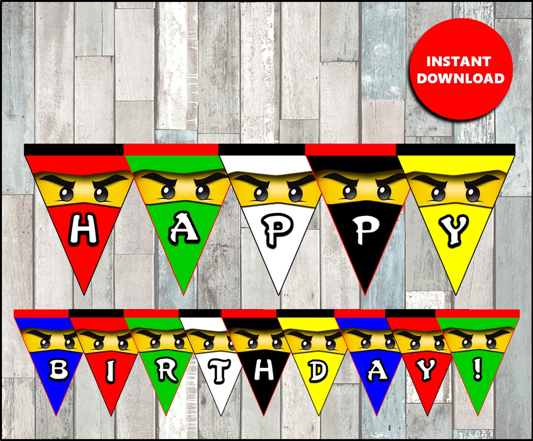 Ninjago 2024 Birthday Free Printable