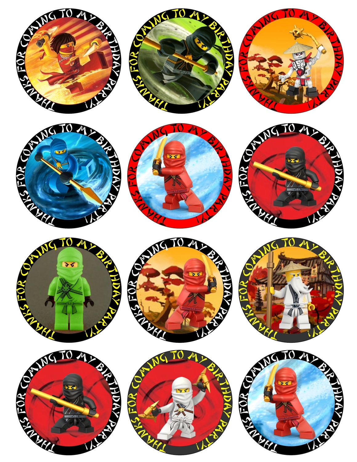 Ninjago Free Printable Toppers Labels Images And Invitations Oh My Fiesta For Geeks