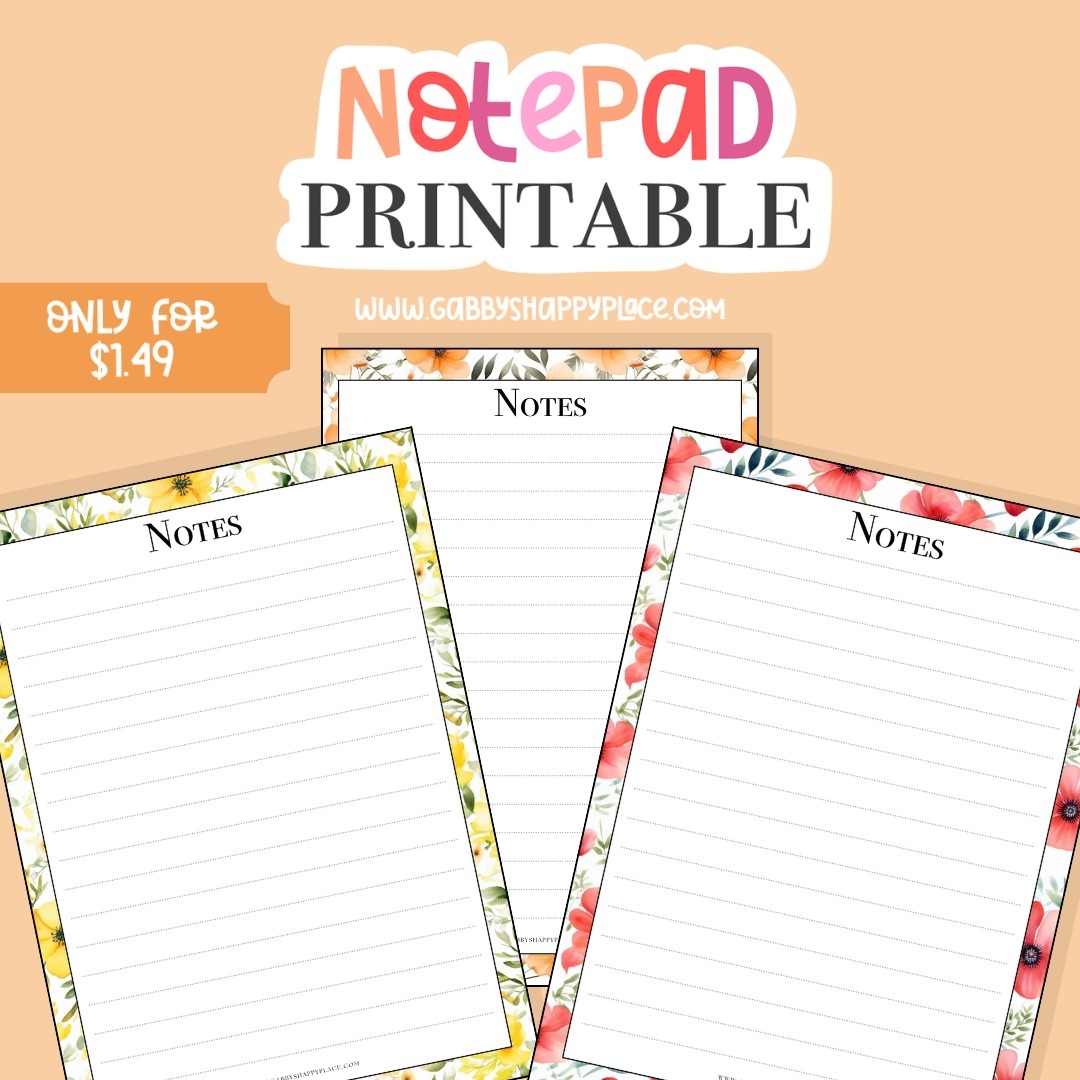 Free Notepad Printable